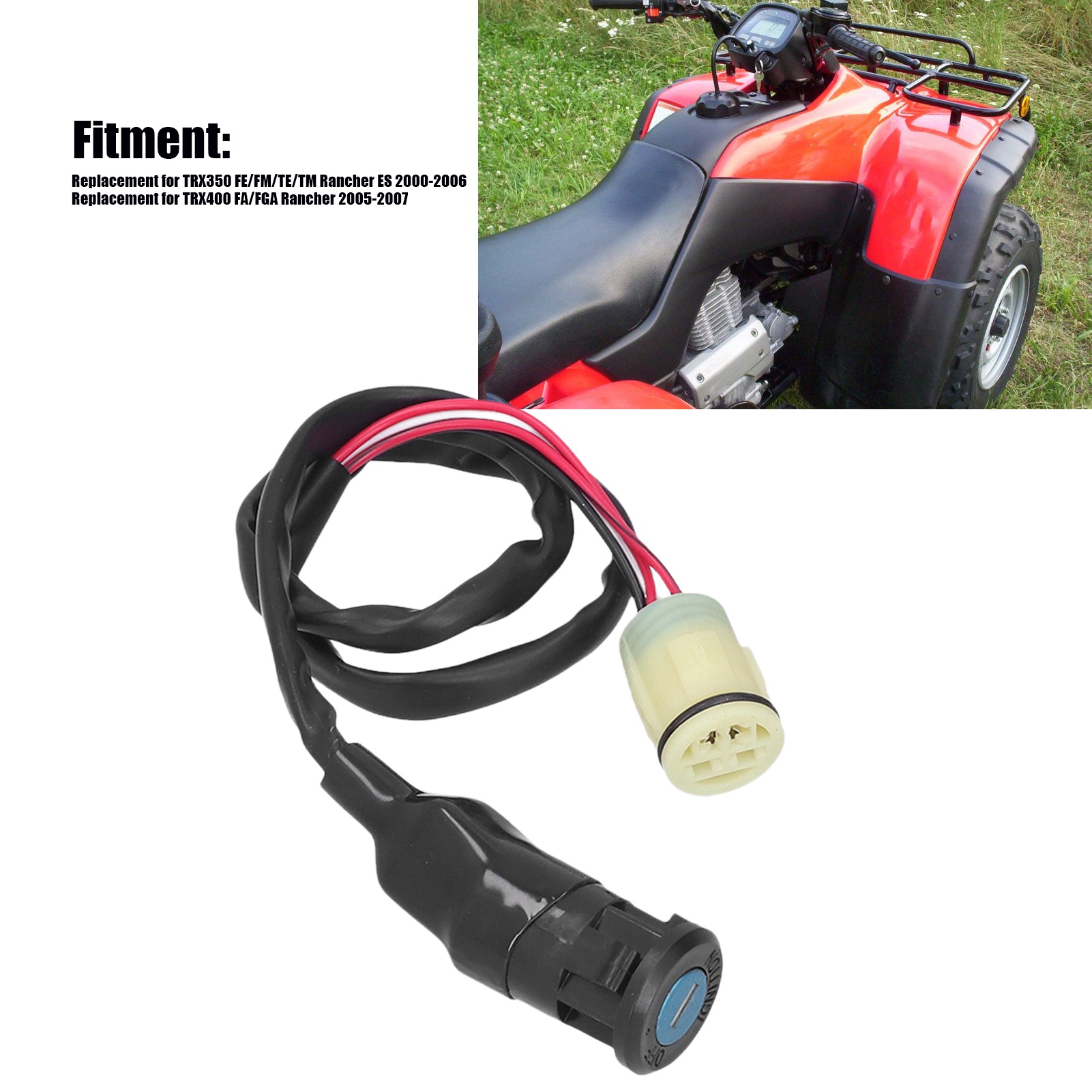 Công tắc đánh lửa tự động ABS 35100 ‑ HN5 ‑ 670 công tắc đánh lửa để thay thế ATV cho người chăn nuôi 350 trx350 2000 ‑ 2006
