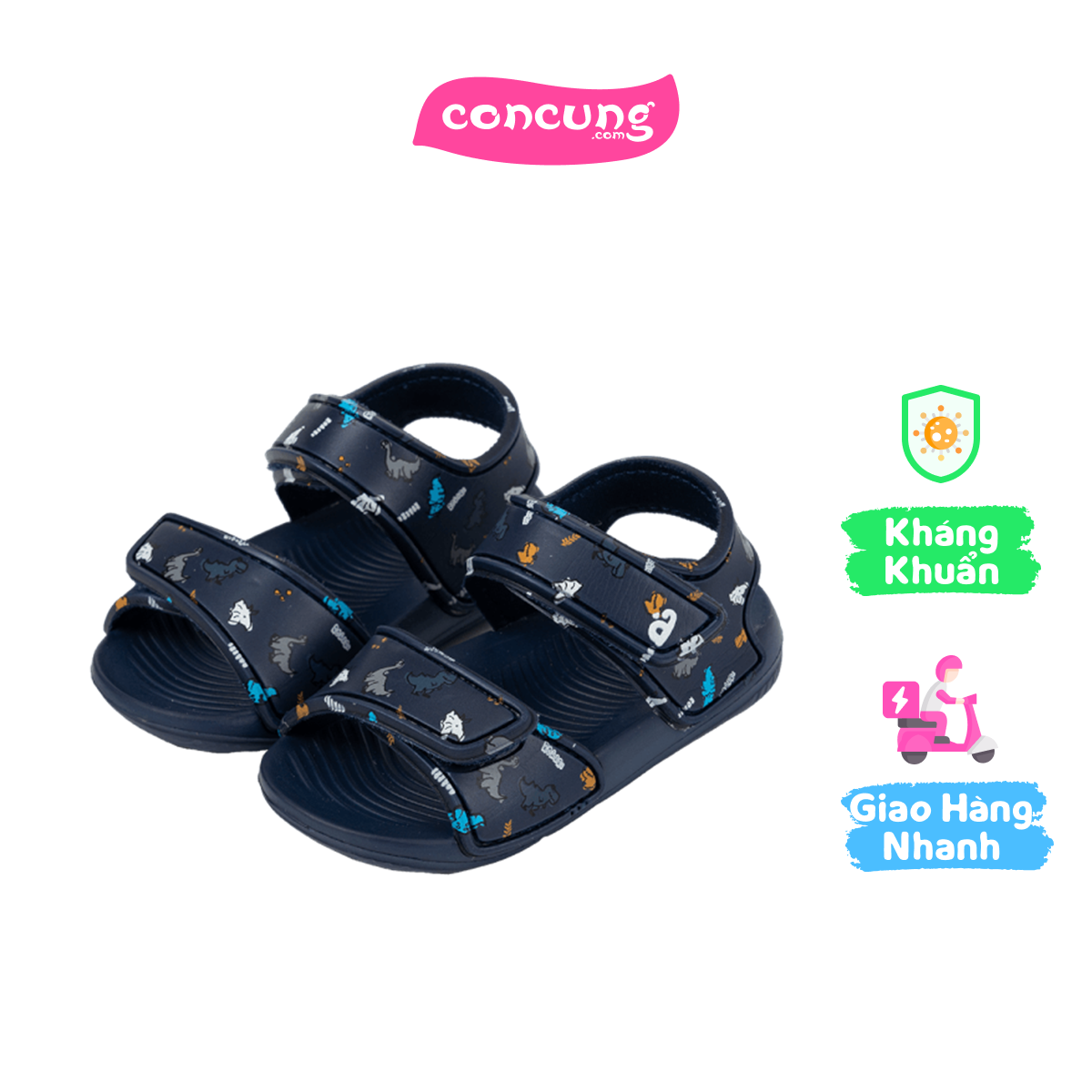 Sandal bé trai Animo A2501_JK002 (17,Xanh)
