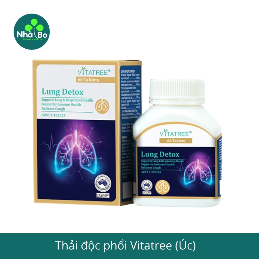 Vitatree Lung Detox - viên uống thanh lọc phổi, thải độc phổi, bổ phổi
