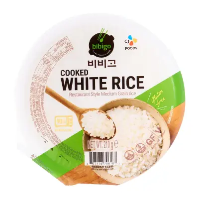 CJ Bibigo Microwavable Cooked White Rice Ready to Eat
