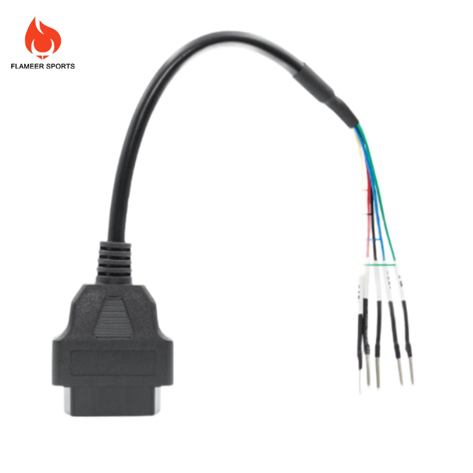 Flameer 16pin Jumper Tester nối OBD2 đuôi lợn dễ dàng để sử dụng xe công cụ kiểm tra DIY mobley Adapter cho thông tin liên lạc kiểm tra đường dây