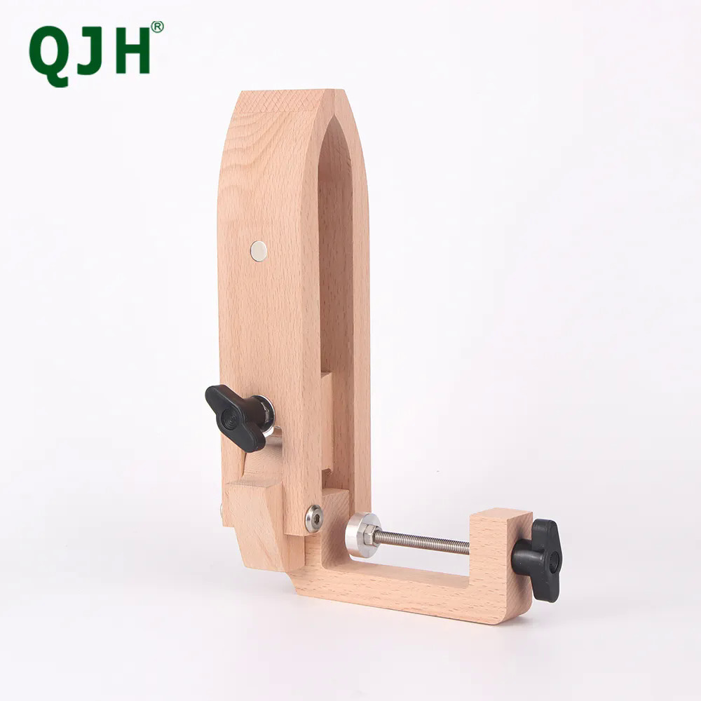 WUTA Leather Stitching Pony Hand Stitching Horse Table Desktop DIY Sewing  Clamp Craft Working Tools Beech Wood w/2 Pcs Leather