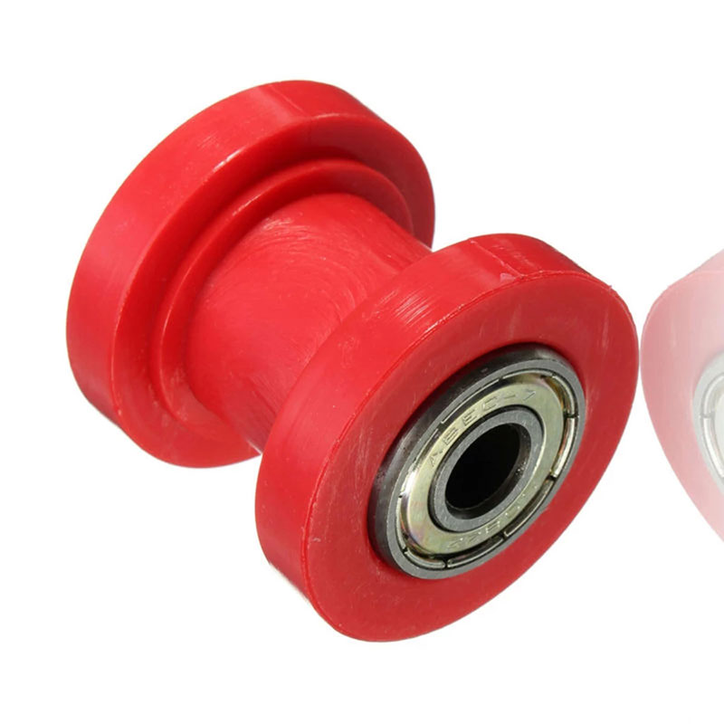 🛵 SUW 1PCS 8mm 10mm Chuỗi con lăn trượt tensioner bánh xe hướng dẫn Pit Dirt mini xe đạp Moto