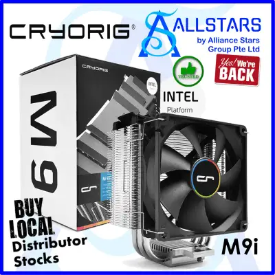 (ALLSTARS : We are Back / DIY Promo) CRYORIG M9i Intel Platform CPU Cooler (6mm Heatpipesx3 / TDP120W) (Local Warranty 2years with Corbell)