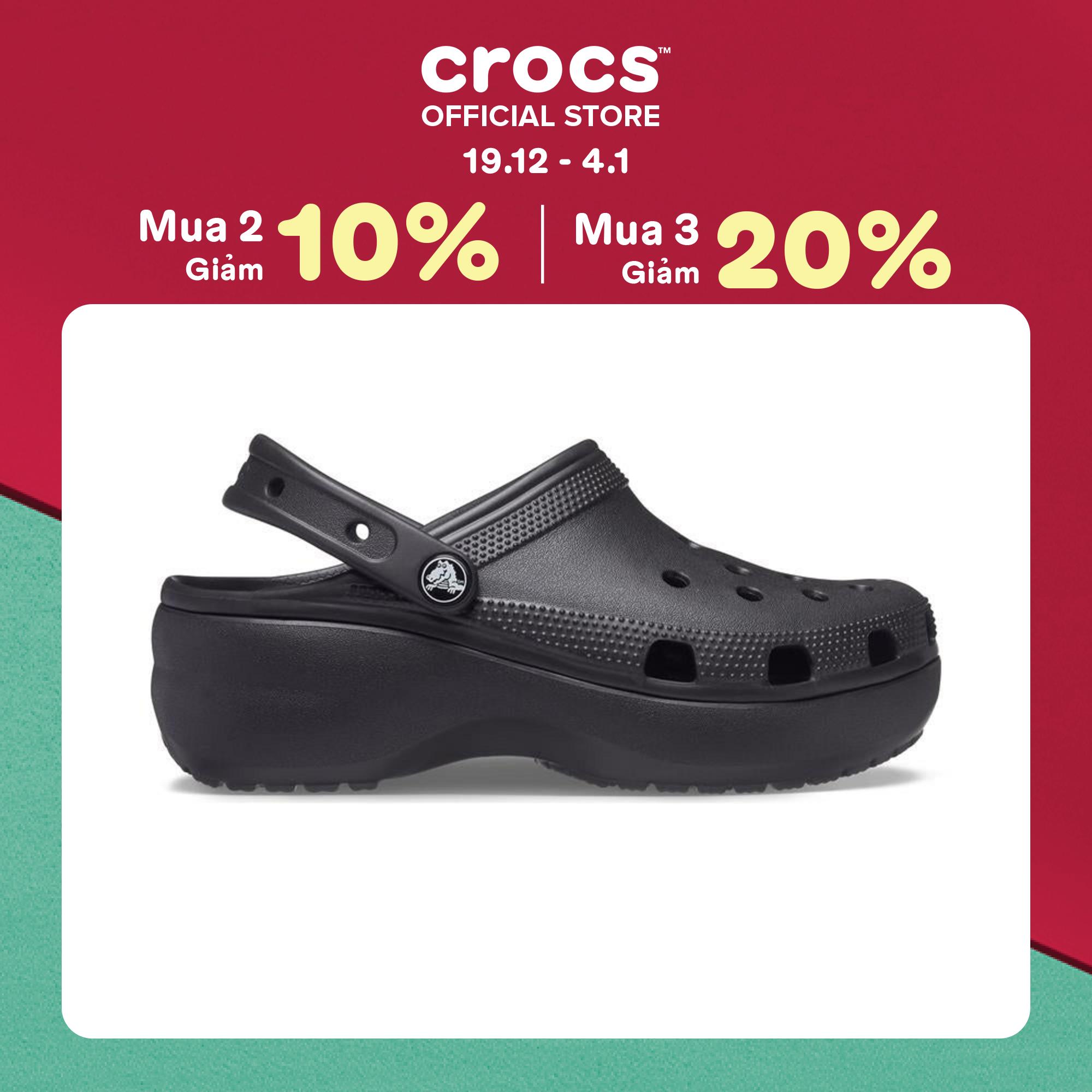  Giày Clog Nữ Crocs Platform Classic 
