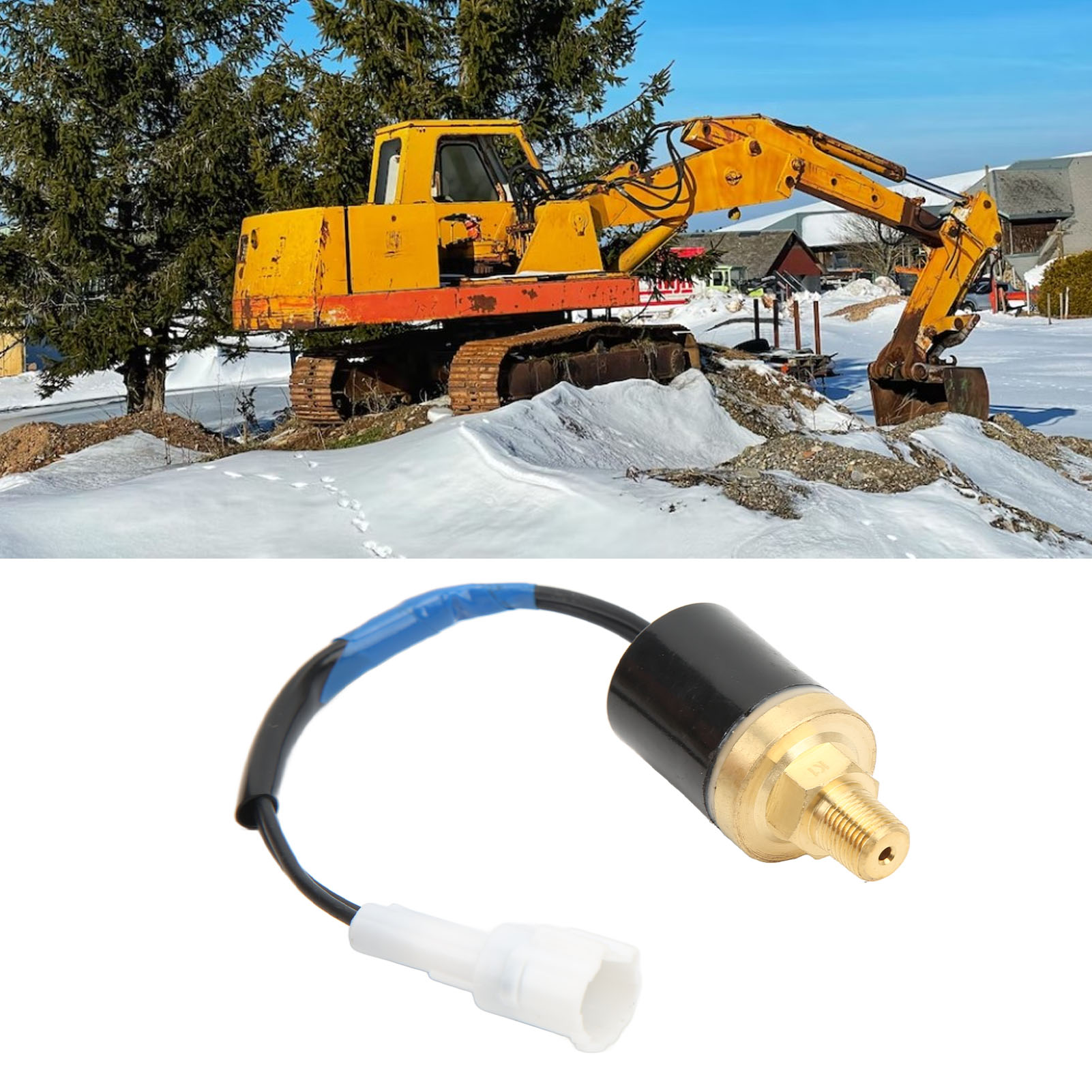 Máy Xúc Công tắc áp suất thủy lực thay thế cảm biến phần Brass giao diện tiêu chuẩn cho thiết bị công nghiệp