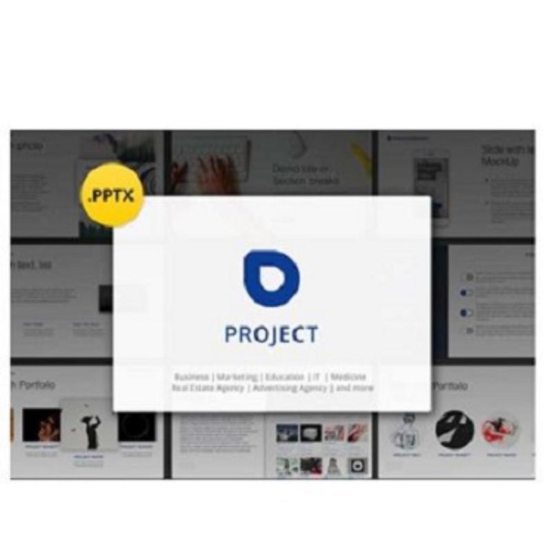Project Professional PowerPoint Template Student Business Marketing Agency