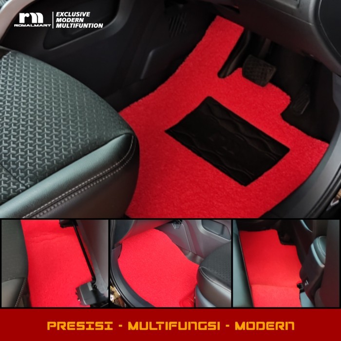 KARPET MOBIL - TOYOTA RAIZE FULL BAGASI 1 WARNA - RED Harga 708,148 rupiah*Gratis Ongkir
