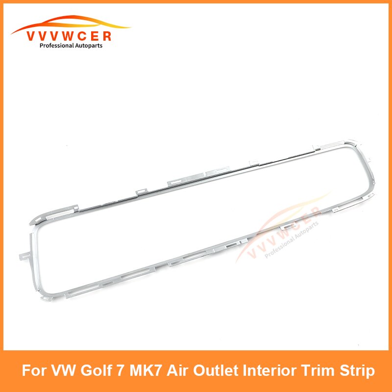 :?》 -- Tự động khe thoát khí trang trí nội thất dải trang trí bằng bạc dải MIB khung màn hình cho VW Golf 7 7.5 GOLF MK7 mk7.5 5gg 819 728