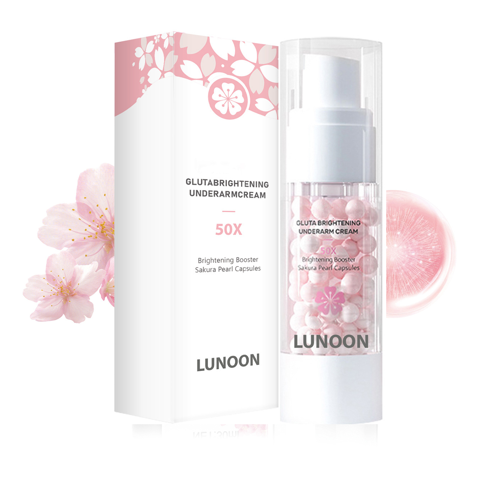 Sakura Nách Kem làm trắng da 30ml Glutathione làm sáng da da làm giảm vết thâm chất chống oxy hóa