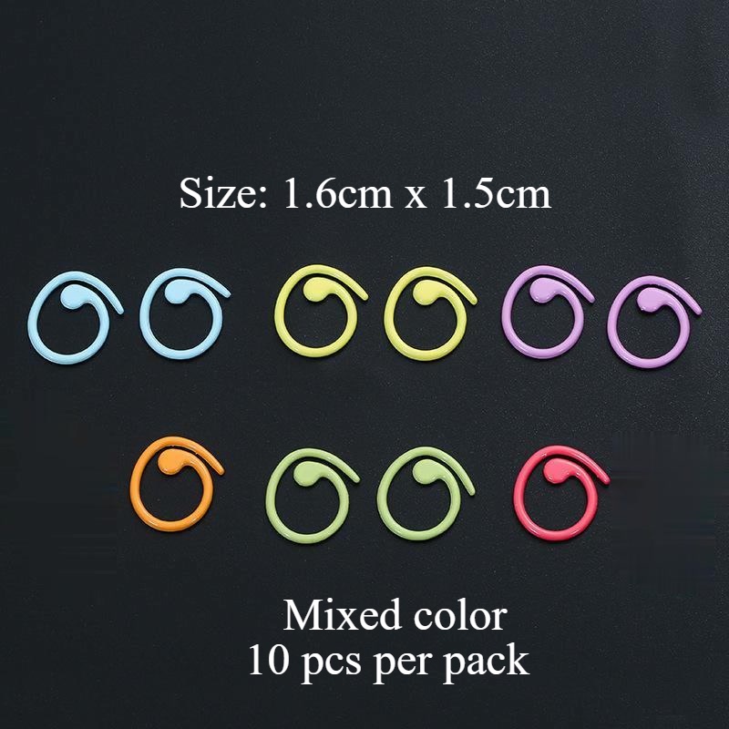 Metal Stitch Marker/ Sweater Stitch Marker/ Wool Knitting Tool / Stitch Ring/ 彩色金属记号扣/ 毛衣记号扣