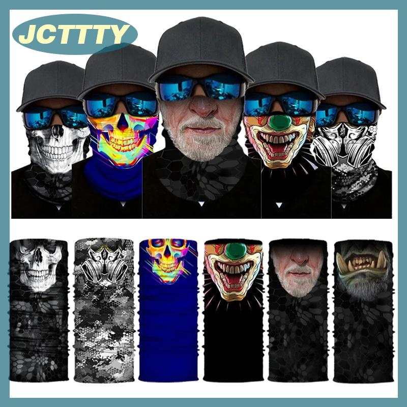 JCTTTY Thể Thao Ngoài Trời Liền Mạch Bandanas Cổ Gaiter Buff Mặt Lá Chắn Xe Máy Đi Xe Đạp Balaclava Headband Mặt Nạ Đi Bộ Đường Dài Câu Cá Khăn