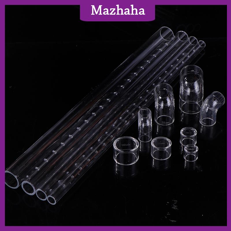 Mazhaha Bể cá lọc mưa phun Bar dòng chảy ra ống trong suốt Acrylic mưa vòi hoa sen Outlet Ống kit bể cá Bộ lọc bên ngoài accessries