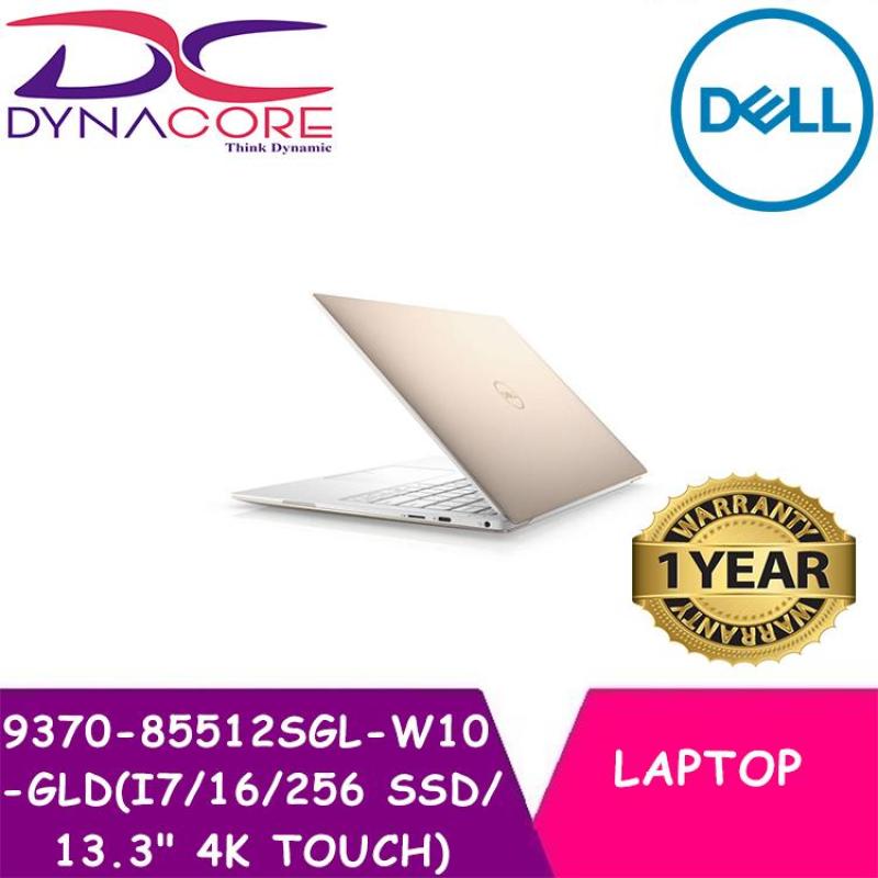 DYNACORE - BRAND NEW DELL XPS 9370 85512SGL W10 GLD (I7/16/256 SSD/13.3 4K TOUCH)-1YR WARRANTY (FREE UPGRADE 1TB SSD)