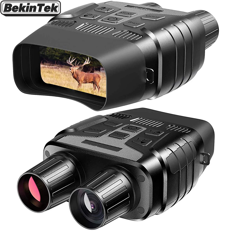 BekinTek Waterproof Night Vision Binoculars Telescope Goggles Digital IR Infrared Hunting Device with 300m Full Dark Observing Distance 4x Zoom Optics 2.31 Inches HD Screen 720P Video Recording Pictures Taken Support 32G TF Card for Wildlife Security Farm ราคา 4,593 บาท*ส่งฟรี