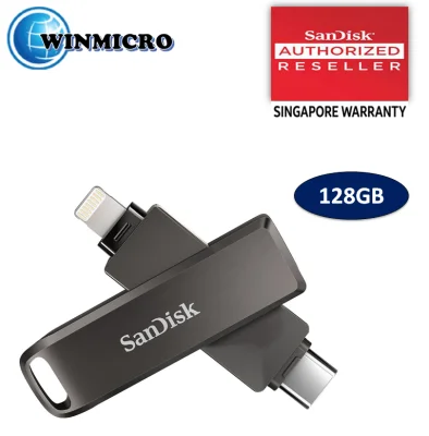SanDisk iXpand Luxe USB 3.0 Flash Drive Type-C / Lighting SDIX70N 128GB 2yrs warranty