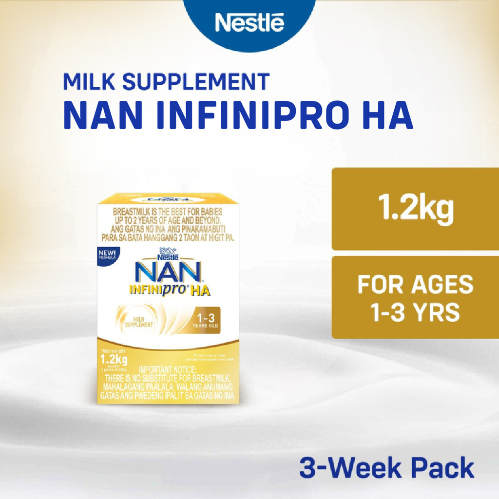 NAN INFINIPRO HA Three Milk Supplement Powder for Children 1-3 Years Old 1.2kg