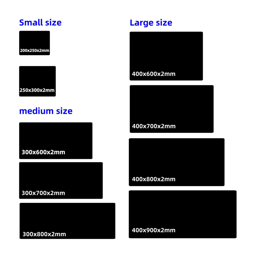 【Hush123】 Large Sizes DIY Custom Mouse Pad Mat Anime Gaming Mousepad XXL Gamer Customized Personalized Mouse Pad Computer Keyboard Pading