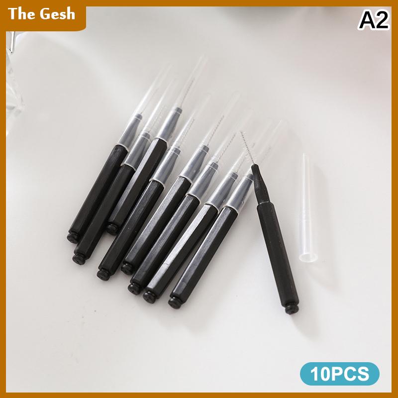 [The Gesh] 10 cái Đầu vòi hoa sen làm sạch bàn chải lỗ nhỏ công cụ làm sạch chống tắc nghẽn Mini crevice lông cho khoảng cách vòi phun phòng tắm ô tô - 4