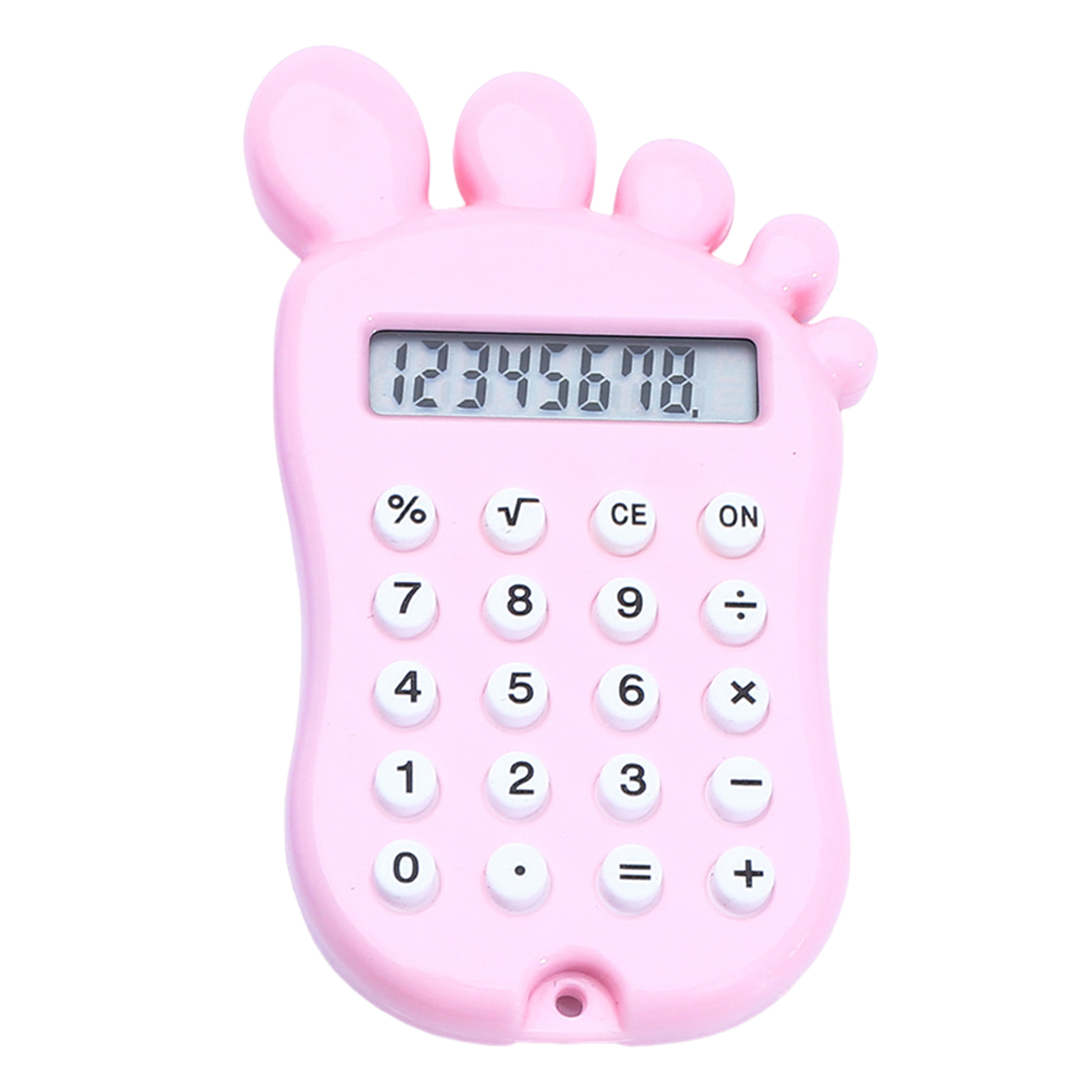 Calculator with High-quality Material Rounded Corner Calculator Cute Foot Shape 8-digit Lcd Screen Calculator with Comfortable Silicone Buttons – Multifunctional Portable Perfect for Home Office - 3