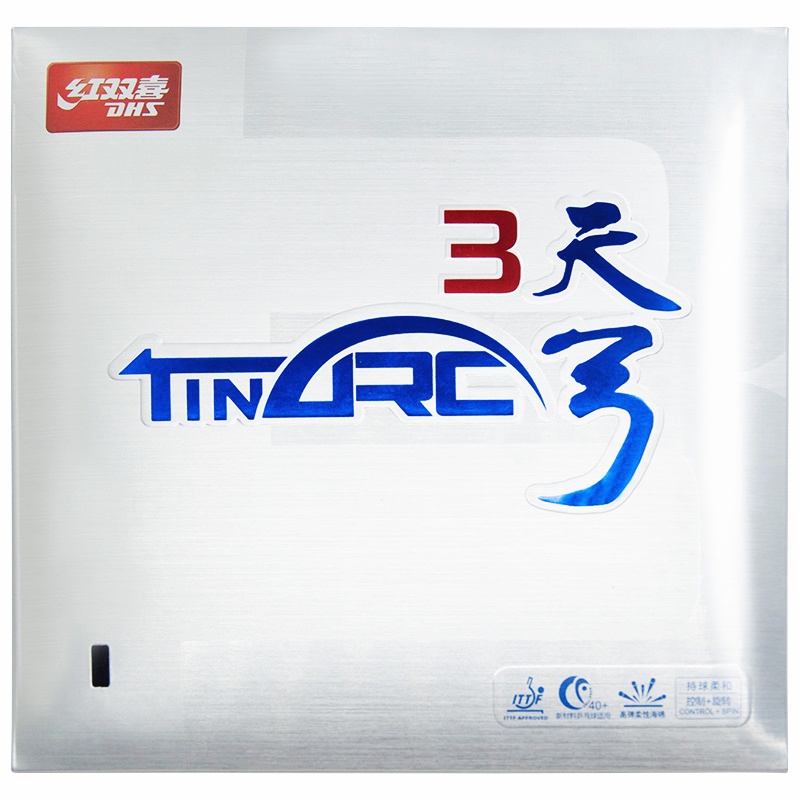 Ban đầu dhs tinarc 3 bóng bàn cao su ban đầu pips-trong với contorl vòng lặp dhs tinarc-3 bóng bàn miếng bọt biển