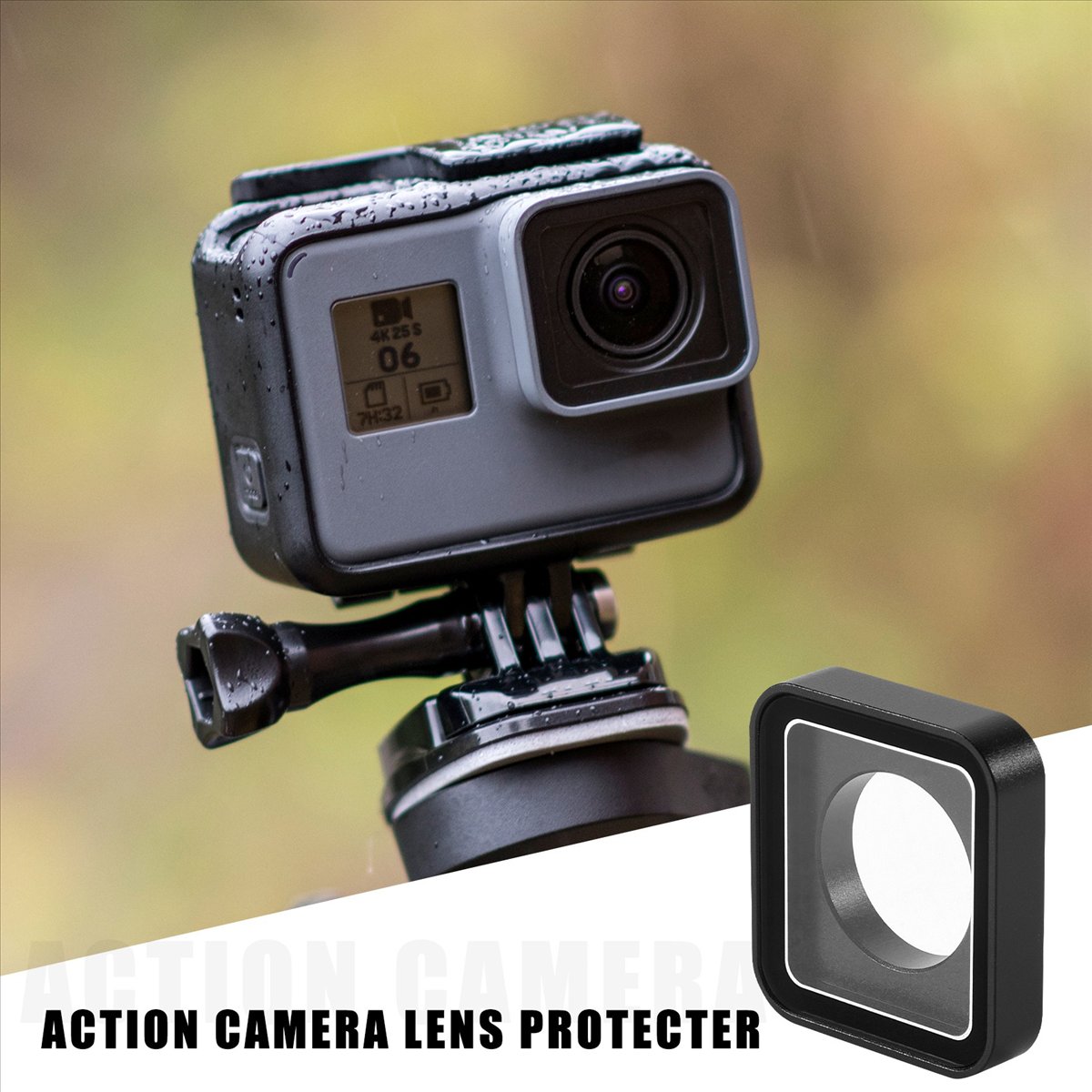 [Waanon]Camera Lens Glass for Hero7 6 5 Repair Parts Lens Cover Replacement UV Len for Hero7 6 5 Camera Accessories