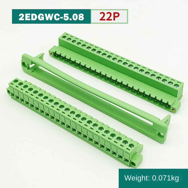 2EDGWC-5.08 - Bộ Lắp Ghép 22P Đầu Nối Xuyên Tường | Cắm Rút | 2P-24P | Khoảng Cách 5.08mm | 300V/10A | Khung Cố Định Mặt Bích | Giải Pháp Kết Nối Công Nghiệp
