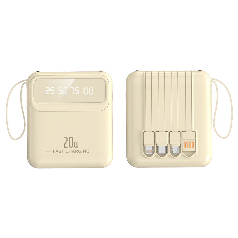 [SẠC MỌI DÒNG ĐIỆN THOẠI] PIN DỰ PHÒNG 20000MAH CAO CẤP - SẠC DỰ PHÒNG MINI 4IN1 THIẾT KẾ HIỆN ĐẠI SANG TRỌNG - PIN SẠC DỰ PHÒNG TÍCH HỢP 2 ĐÈN LED , HIỂN THỊ PHẦN TRĂM PIN - 3