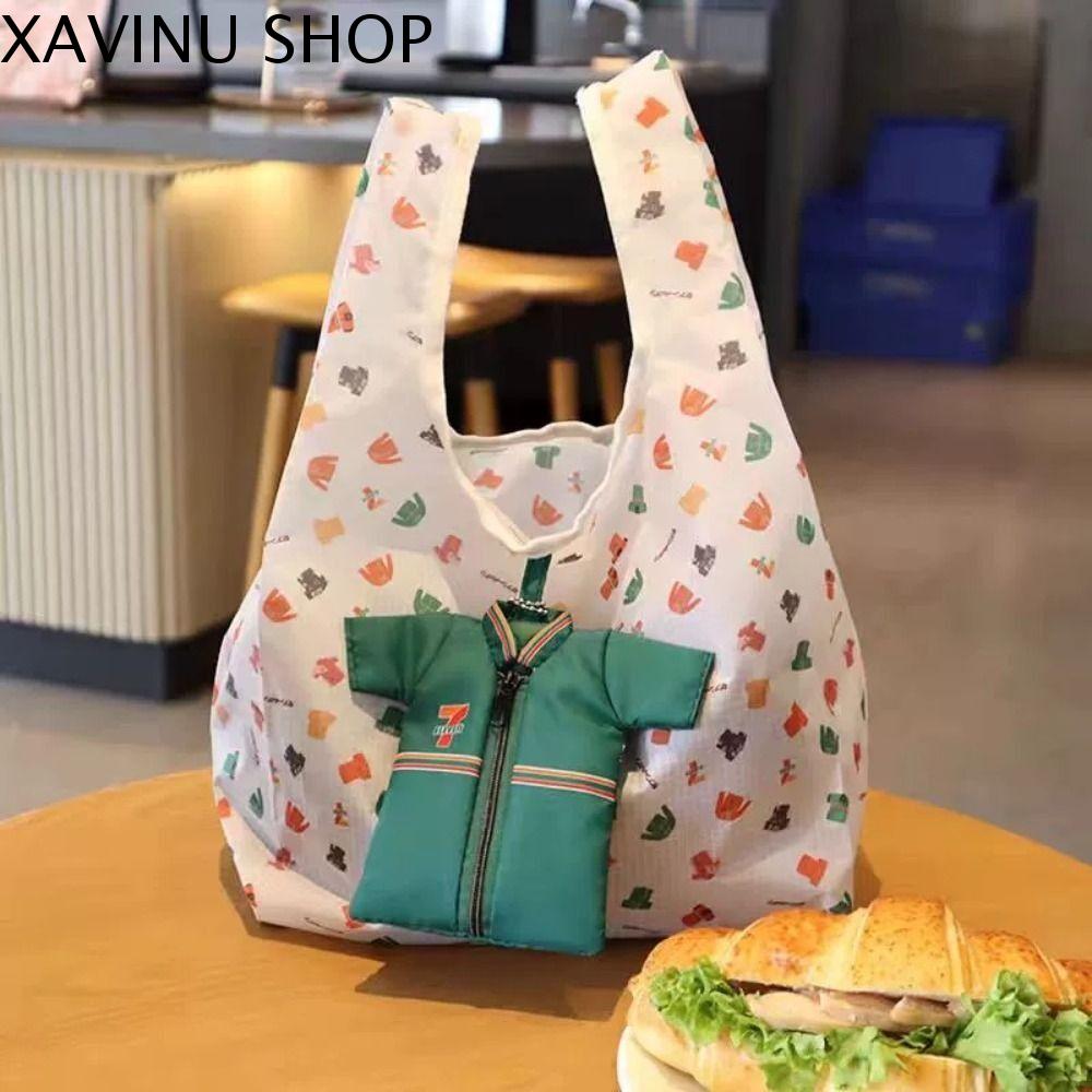 XAVINU Có thể gập lại Túi mua sắm Sáng Tạo Di động Túi xách mua sắm Thân thiện với môi trường Túi tote mua sắm Túi sinh thái Đựng thực phẩm tạp hóa