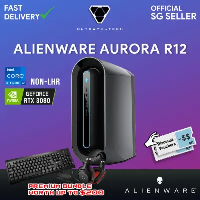 [EXPRESS DELIVERY/Keyboard/Mouse] Dell Alienware Aurora R12 Gaming Desktop (i7-11700F/16GB/RTX 3080 10GB Non-LHR/W10/2Y)