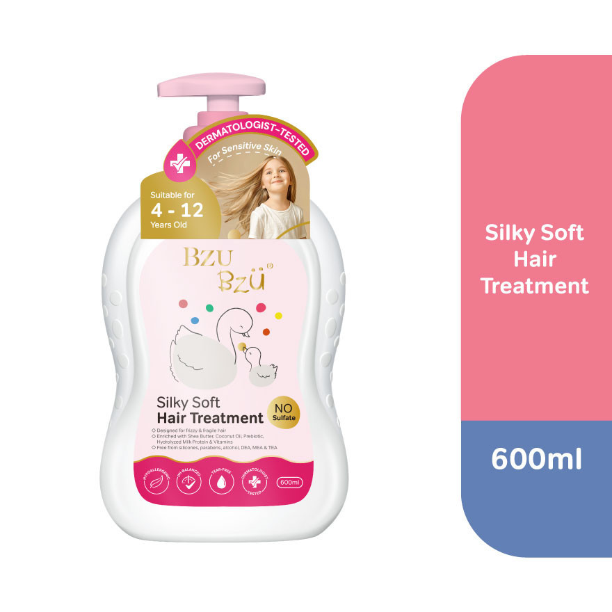 BZU BZU Kids Silky Soft Hair Treatment 600ml - Designed For Frizzy & Fragile Hair