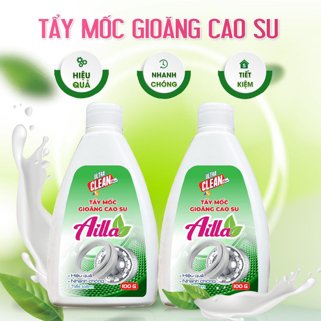 Tẩy lồng máy giặt vệ sinh lồng giặt, tẩy mốc gioăng cao su máy giặt Alila