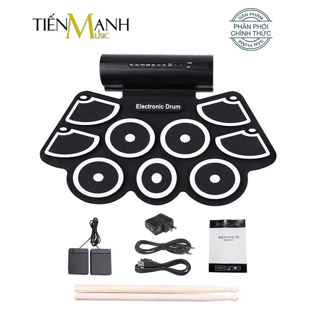 [Hỗ trợ kết nối máy tính] Bộ Trống điện tử 9 Mặt Konix MD760 - Electronic Drum Kit Ultra Portable 9 Pad  Digital