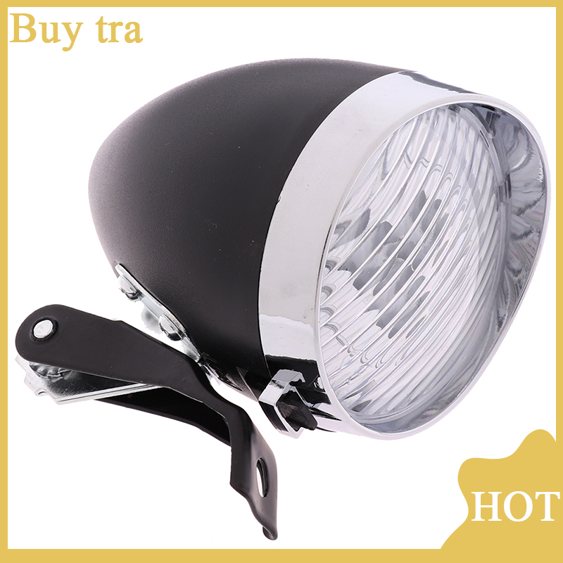3 đèn LED phía trước xe đạp cổ điển đèn pha đèn Pin cổ điển