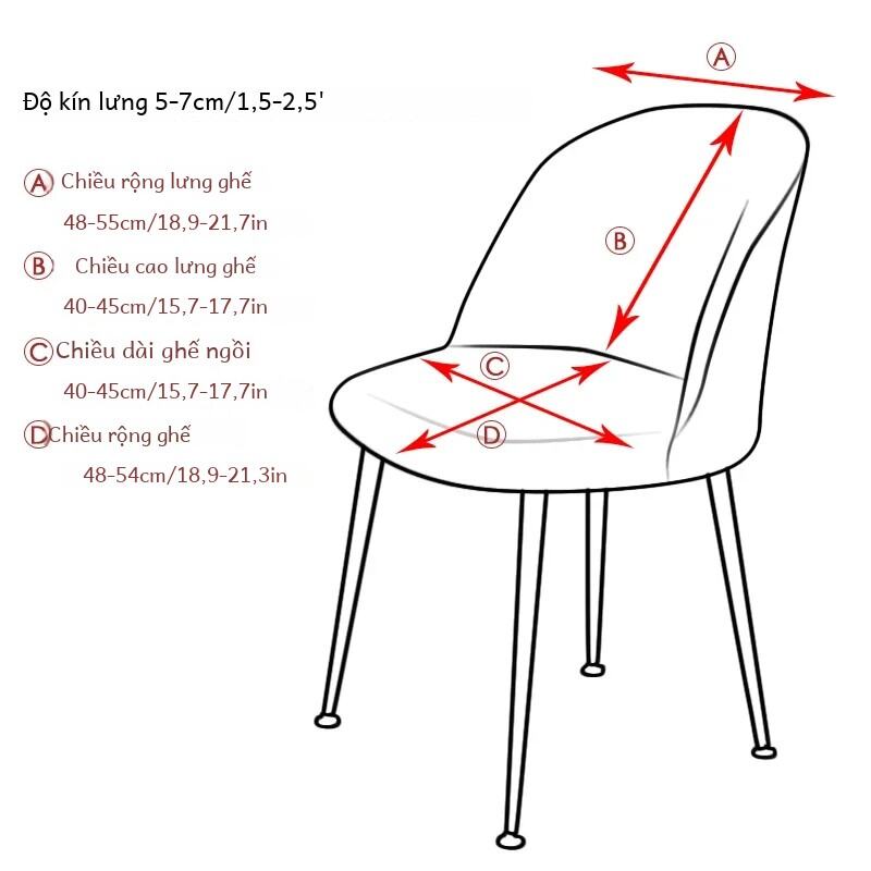 {dghjgyjuy} Áo Phủ Ghế Ăn Cong Kiểu Mỏ Vịt Bằng Nhung Mềm, Lưng Thấp, Chất Liệu Thun Co Giãn, Dùng Cho Phòng Khách, Nhà Bếp, Khách Sạn - Chất Liệu Spandex/Polyester