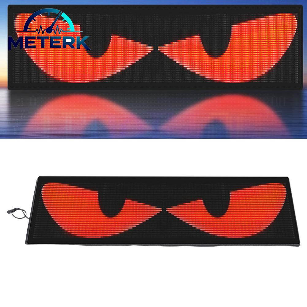 Meterk Dấu hiệu LED có thể lập trình 32x128 Dot Pixels 1921 RGB Hạt Màn hình LED linh hoạt Chức năng tùy chỉnh Văn bản đủ màu để trang trí xe hơi Giá 3,596,000 Đồng*Miễn phí vận chuyển