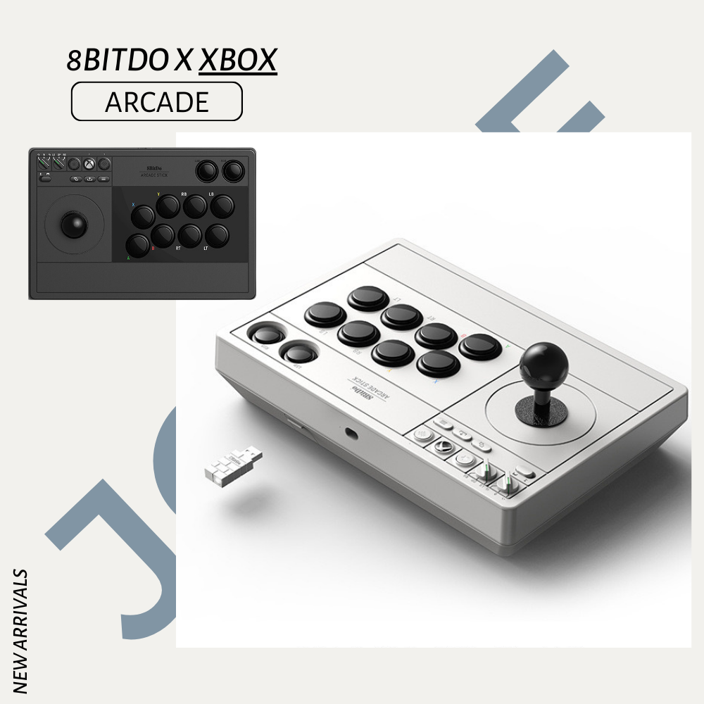 Bàn chơi game 8Bitdo Arcade Stick cho Xbox Series X, Xbox One, máy tính Windows 10