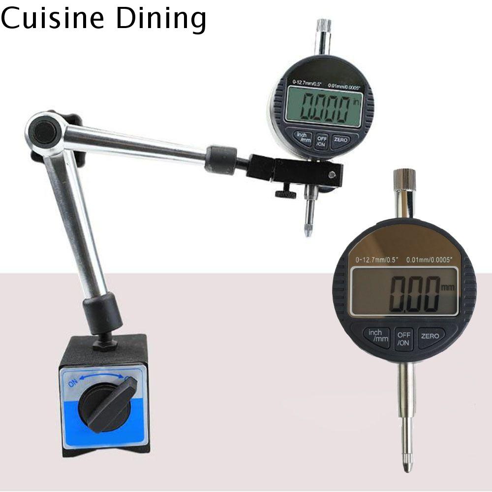 CUISINE Độ chính xác 0,01mm Chỉ báo kiểm tra quay số Phạm vi 0-12,7mm Màn hình kỹ thuật số Đồng hồ đo chỉ thị Di động Độ chính xác cao Chỉ báo thăm dò Đo độ sâu