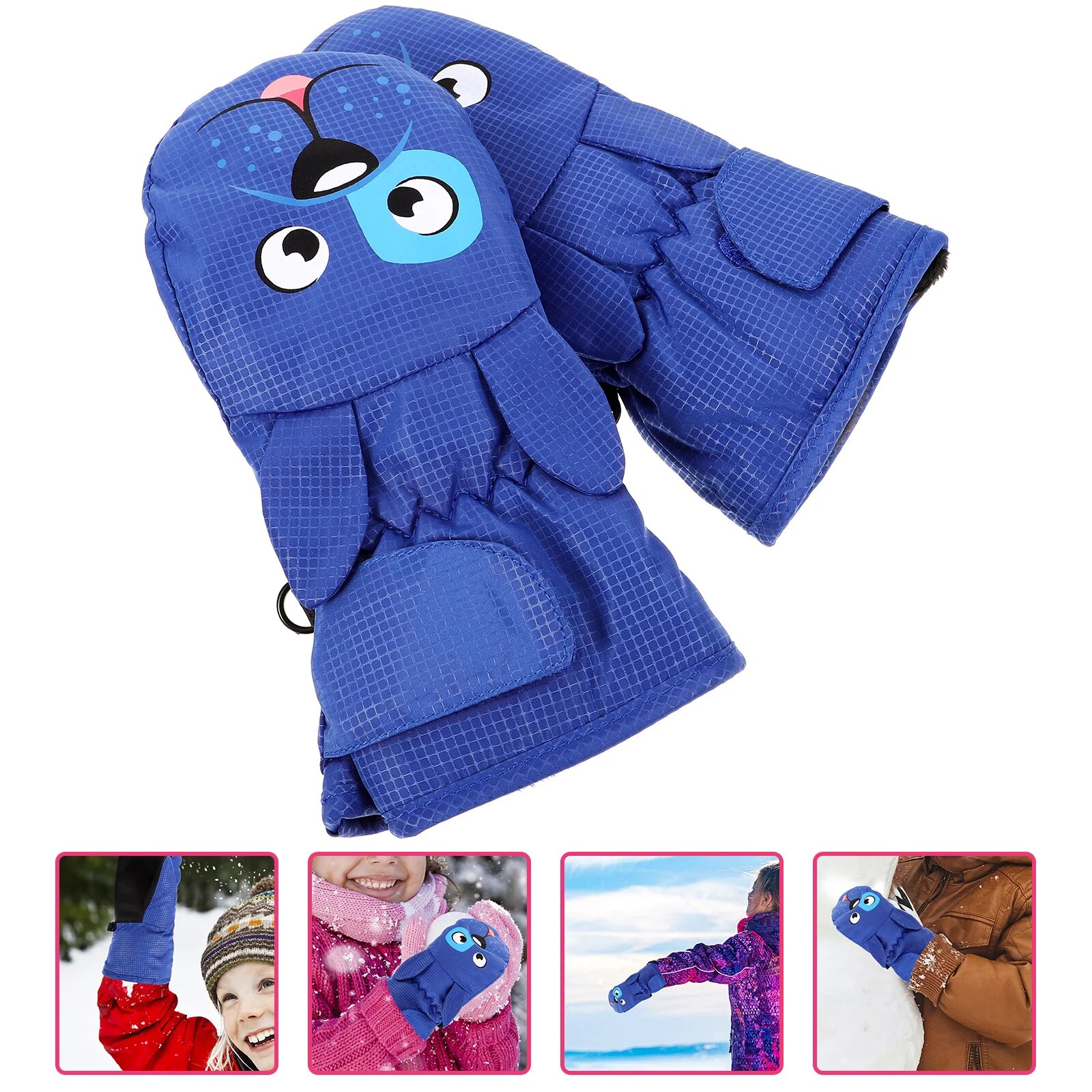 [ZWMKIU] Outdoor Winter Kinder Ski handschuhe Plüsch verdickt warme Jungen Mädchen wasserdicht kälte beständig Radfahren schnee bedeckte Handschuhe