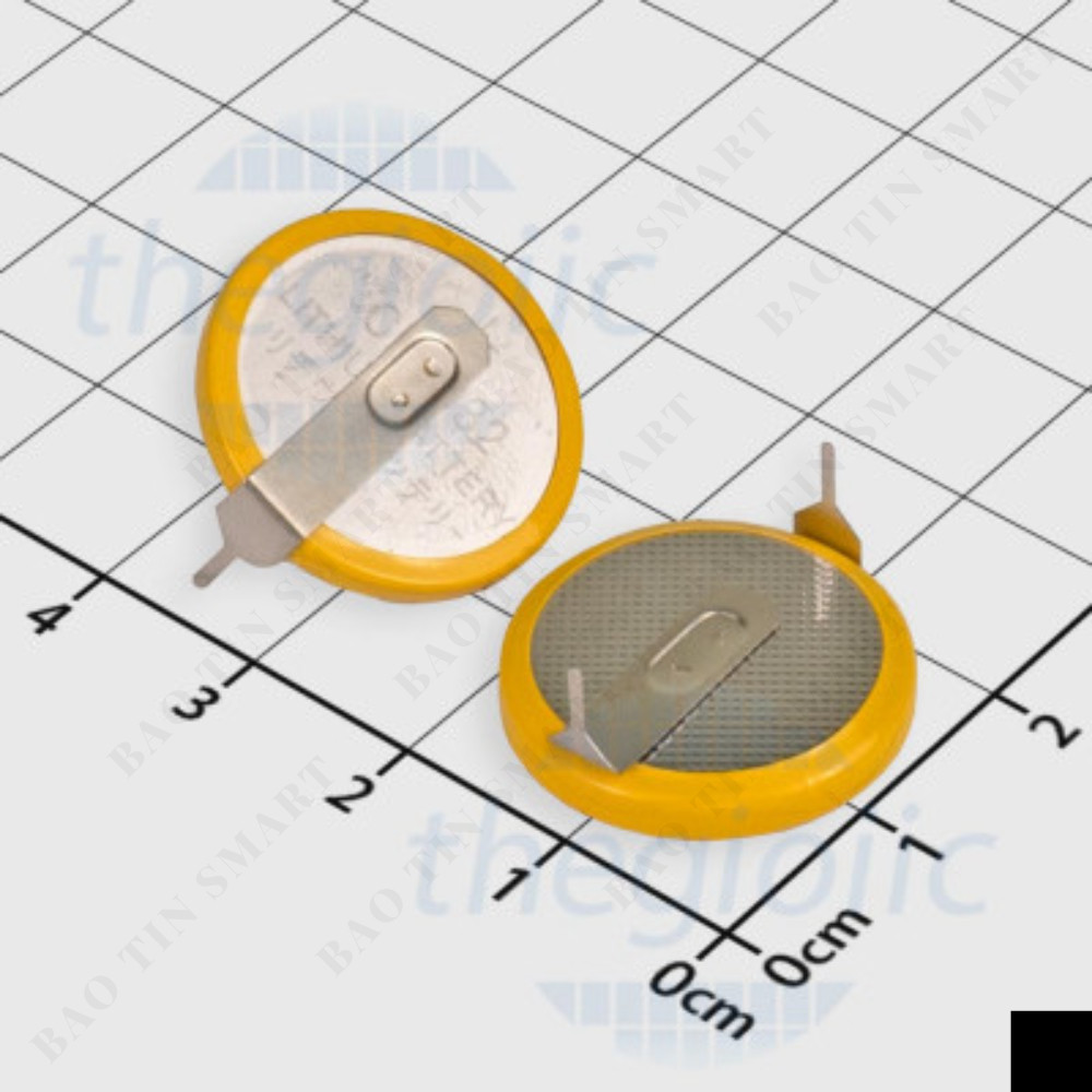 [5 Cái]- Pin CMOS CR2032 T35 3V Chân Hàn Vuông Góc Chipviet Store