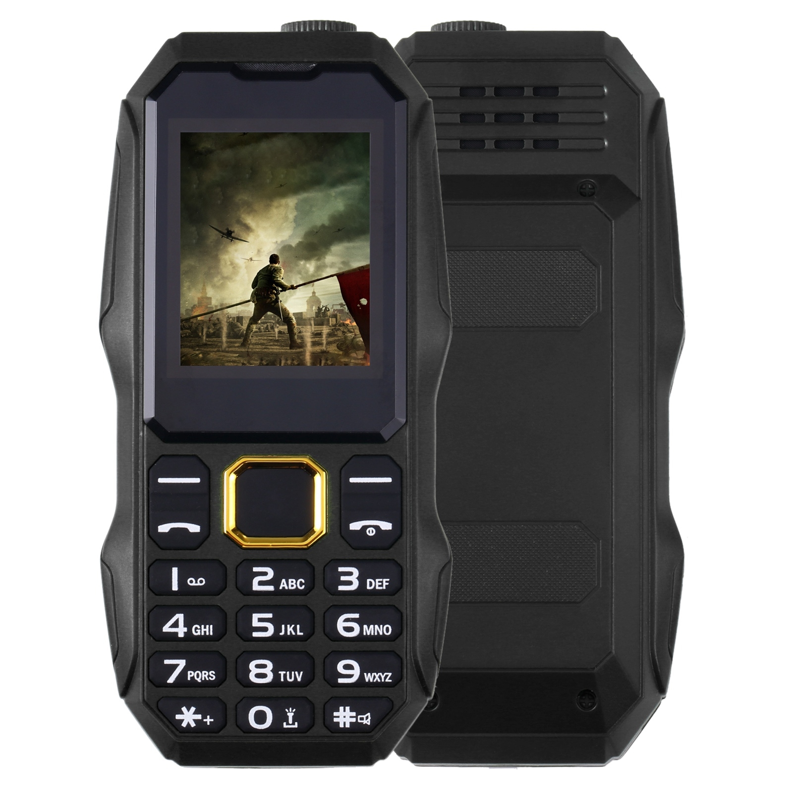 W2025 Triple Proofing Elder Phone, Waterproof Shockproof Dustproof, 5800mAh, 1.8 inch, 21 Keys, LED Flashlight, Dual SIM(Black)(One year warranty) ราคา 491 บาท*ส่งฟรี