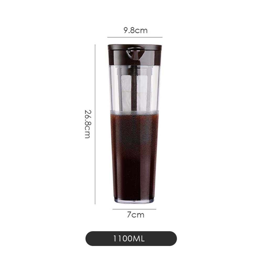 1100ML Cold Brew Iced Coffee Maker Ice Drip Maker Ice Espresso Filter Bottle Coffee Making Accessories