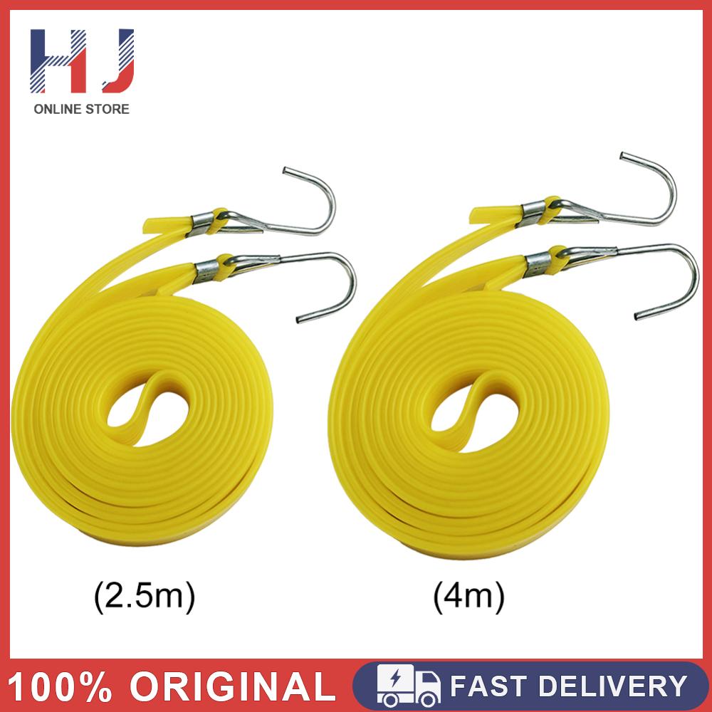 2.5/4M Bungee Cords with Hooks Luggage Roof Rack Strap Latex Strong Elastic Rope for Motorcycle Cars Bikes Luggage Rack