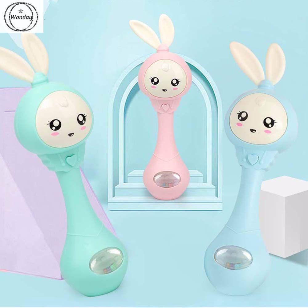 WONDAY Infant Teether Toy Stroller Crib Hand Bell Rabbit Bell Kids Bed