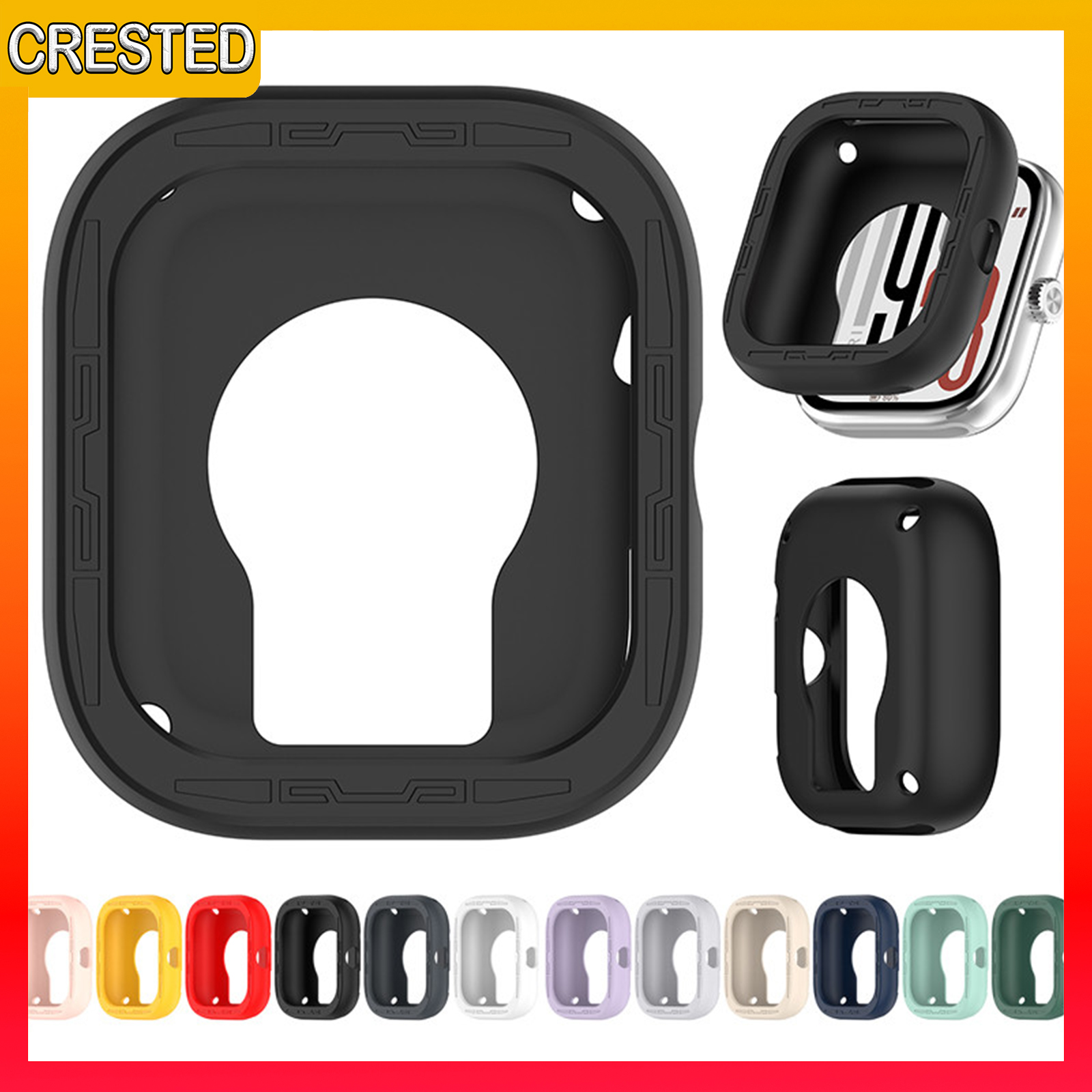 Case for Redmi Watch 5 Rubber Silicone Screen Protector Cover Bumper Frame Smartwatch Accessories for Xiaomi Redmi Watch 5 ราคา 22 บาท*ส่งฟรี