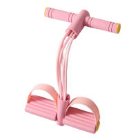 6-Tube Pedal Resistance Band Multifunction Tension Rope Elastic Yoga Pedal Puller Body Stretching Trainer Home Gym Workout Equipment