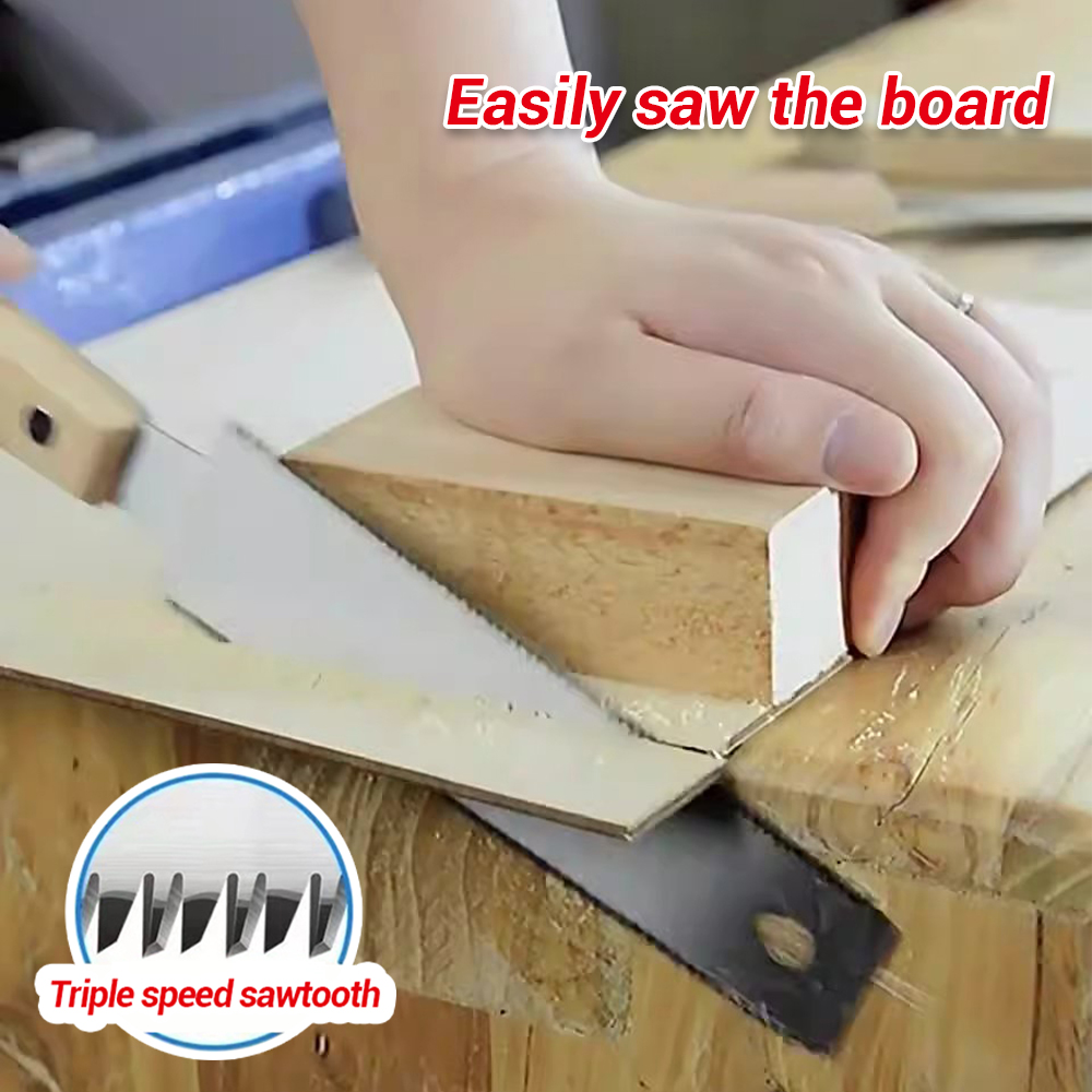 Nhỏ chế biến gỗ cưa tay, 6 inch linh hoạt lưỡi đôi cạnh TPI 17/11 kéo cắt gỗ Saw cho nghề thủ công, sở thích, tự làm, chống trượt tay cầm bằng gỗ vườn TRIM Saw, sắc nét và ánh sáng dụng cụ nghề mộc