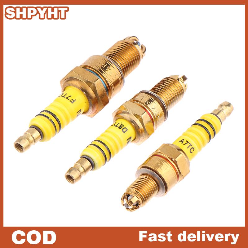 SHPYHT 1pcs Bugi 3 điện cực Ba a7tc d8tc cho GY6 CG 50 70 110 125 150cc