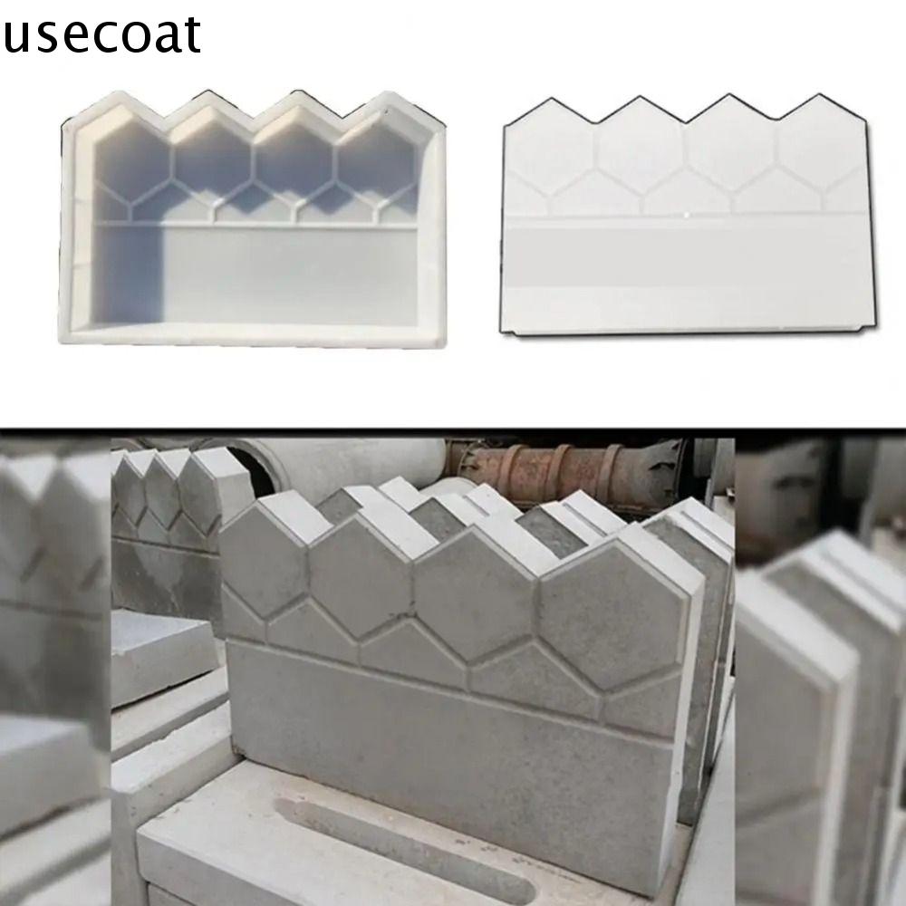 USECOAT Nhựa Khuôn gạch xi măng hàng rào sân vườn Đồ cổ Tự làm Mô hình đá cạnh giường lan can Trang trí AO cỏ Tái sử dụng Khuôn trang trí gạch Giường Hoa