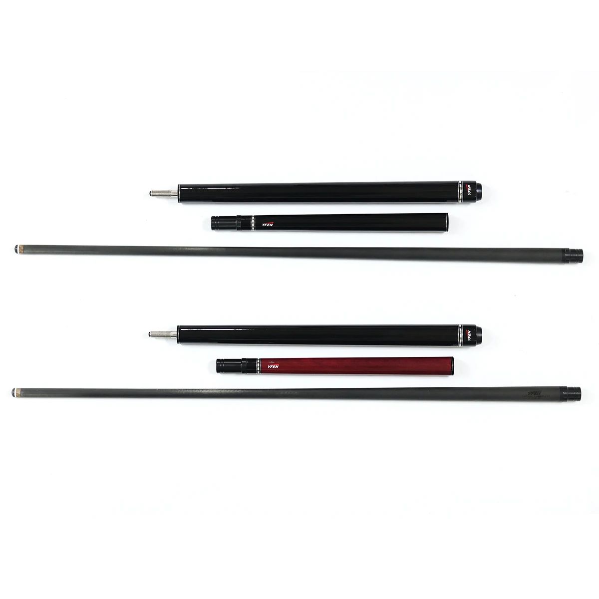 Yfen Carbon Fiber Pool Cue Stick With Case & Extension, 11.5/12.5
